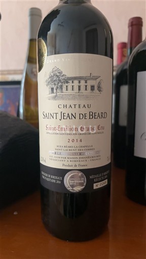 Bordeaux Saint-Émilion Grand Cru Grand Cru Château Saint Jean de Béard 2014