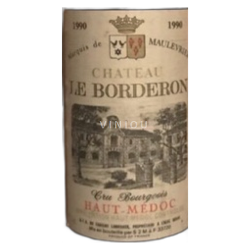 Bordeaux Haut-Médoc Château Le Borderon Cru Bourgeois  1990