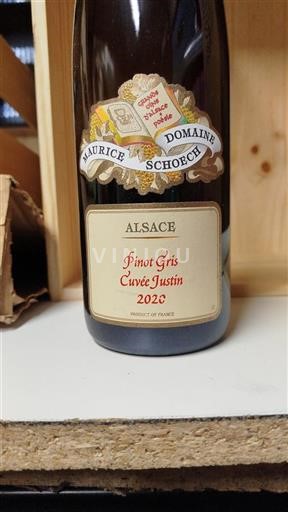 Alsácia Pinot gris Grand Cru Domaine Maurice Schoech Justin 2020