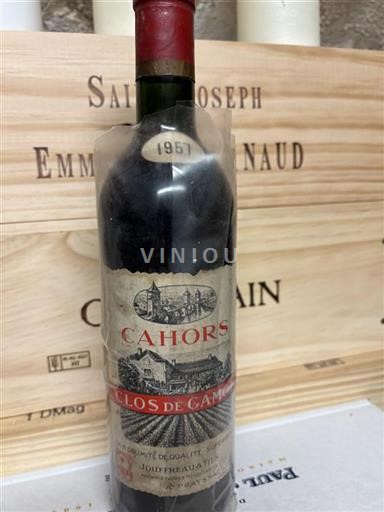 Sydväst Cahors Clos de Gamot 1957