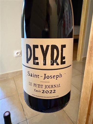 Rhône-dalen Saint-Joseph Peyre Le Petit Journal 2022