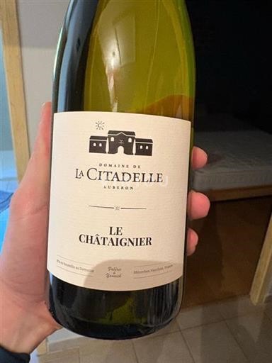 Vin Blanc sec Le Châtaignier Domaine La Citadelle 2023 France Vallée du Rhône Luberon AOC