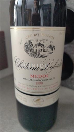 Bordeaux Médoc Cru Bourgeois Château Labadie 1998