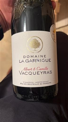Thung lũng Rhône Vacqueyras Domaine La Garrigue Albert & Camille 2021