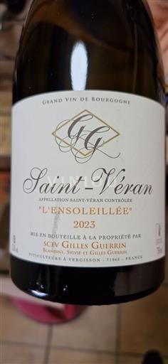 Burgundsko Saint-Véran Gilles Guerrin L'Ensoleillée 2023