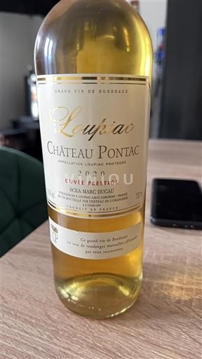 Bordeaux Loupiac Château Pontac Prestige 2020