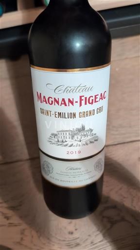 Vin Rouge sec Château Magnan-Figeac 2019 France Bordeaux Saint-Émilion AOC Grand Cru