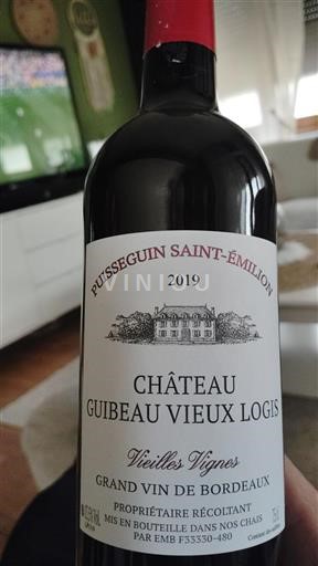 Bordeaux Puisseguin-Saint-Émilion Château Guibeau Vieux Logis Vieilles Vignes 2019