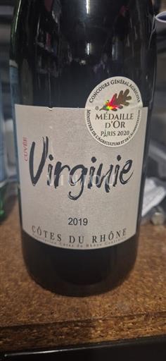 Rhône-dalen Côtes-du-Rhône Virginie 2019
