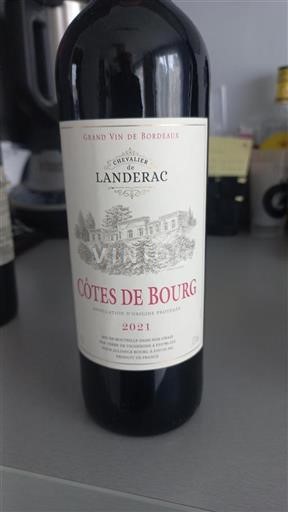 Bordeaux Côtes-de-bourg Chevalier de Landerac 2021