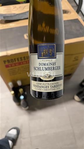 Alsace Vendanges Tardives Domaine S Schlumberger Cuv%c3%a9e Christine 2018