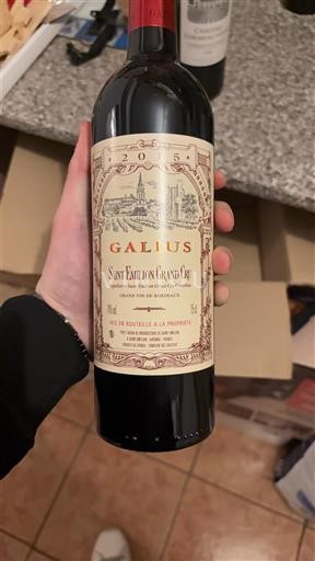 Bordéus Saint-Émilion Grand Cru Grand Cru Galius 2015