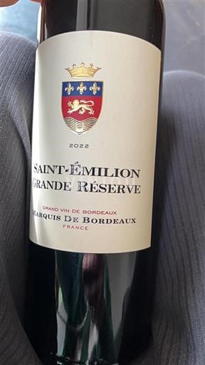 Bordeaux Saint-Émilion Marquis de Bordeaux Grande Réserve 2022