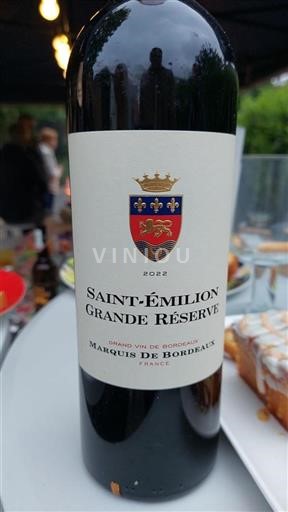 Bordeaux Saint-Émilion Marquis de Bordeaux Grande Réserve 2022