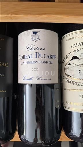 Bordeaux Saint-Émilion Grand Cru Godeau Ducarpe 2020