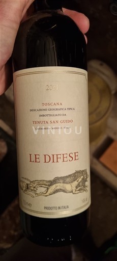 Toskana Ni doloceno Tenuta San Guido Le Difese 2021