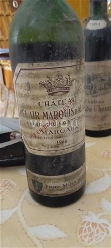 Bordeaux Margaux Grand Cru Château Bel-Air Marquis Aligre 1966