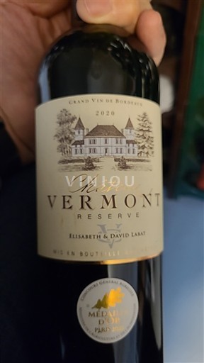 Bordeaux Château Vermont Réserve 2020
