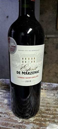 Bordeaux Lussac-Saint-Émilion Marzenac Esprit 2019