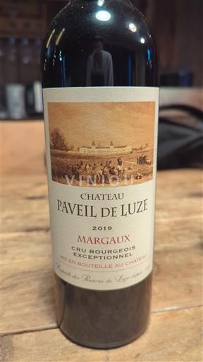 Bordeaux Margaux Cru Bourgeois Château Paveil de Luze 2019