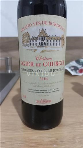 Bordeaux Những sườn đầu tiên của Bordeaux Château Ogier de Gourgue 2004