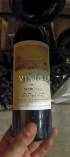 Bordéus Margaux Cru Bourgeois Exceptionnel Château Paveil de Luze 2019