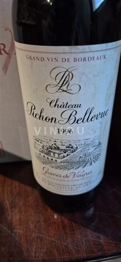 Bordeaux Graves-de-Vayres Château Pichon Bellevue 1996