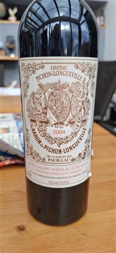 Bordeaux Pauillac Grand Cru Château Pichon-Longueville Baron 2004
