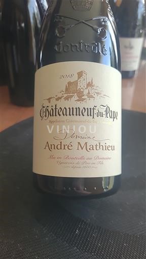 Rhônedalen Châteauneuf-du-Pape Domaine André Mathieu 2018