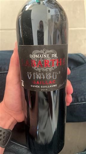 Sud-Ovest Gaillac Domaine Labarthe Guillaume 2016