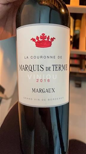 Burdeos Margaux Marquis de Terme La Couronne de Marquis de Terme 2016