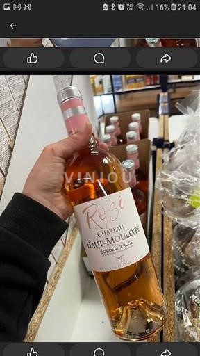 Vin Rosé sec Haut-Mouleyre 2022 France Bordeaux Bordeaux rosé AOC
