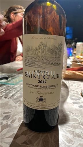 Bordeaux Montagne-Saint-Émilion Château Saint Clair 2017