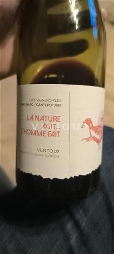 Rhône Valley Ventoux Les Vignerons de Saint Marc - Canteperdrix La Nature Agit... L'Homme Fait 2023