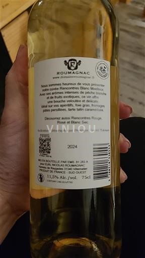 Sud-Ovest Comté tolosan Roumagnac Rencontres Blanc Moelleux 2024