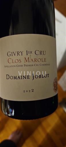 Burgundi Määrittelemätön Premier Cru Domaine Joblot Clos Marole 2022