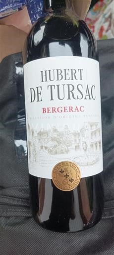 Vin Rouge sec Hubert de Tursac Non millésimé France Sud-Ouest Bergerac AOC