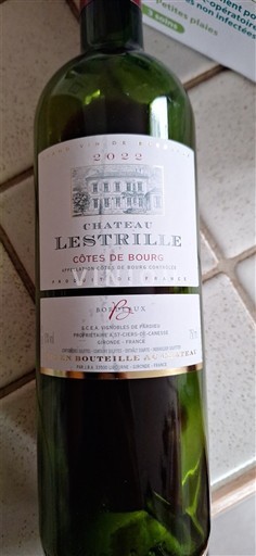 Bordoja Côtes-de-bourg Château Lestrille 2022