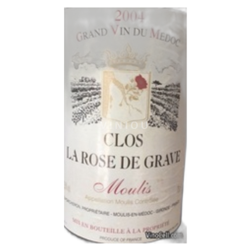 Burdeos Moulis-en-Médoc Clos La Rose de Grave 2003