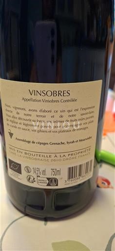 Thung lũng Rhône Vinsobres Cave la Vinsobraise Không niên vụ