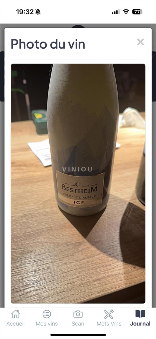 Alsace Crémant d'Alsace Grand Cru Bestheim ICE Icke årgångsbetecknad