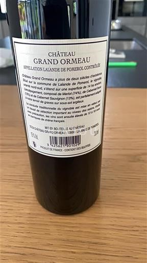 Bordeaux Lalande-de-pomerol Château Grand Ormeau Non Millésimé