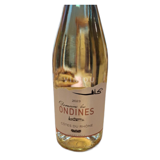Vin Blanc sec Domaine Les Ondines 2023 France Vallée du Rhône Côtes-du-rhône AOC