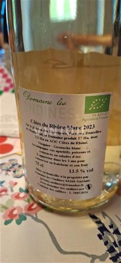 Vale do Ródano Côtes-do-Ródano Domaine Les Ondines 2023