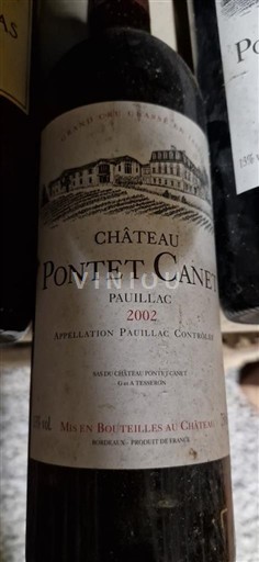 Bordeaux Pauillac Grand Cru Château Pontet-Canet 2002