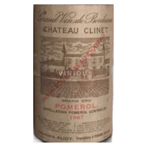 Bordeaux Pomerol Château Clinet 1967