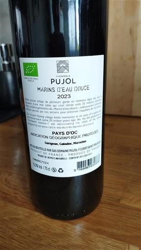 Languedoc-Roussillon Pays d'Oc Domaine Pujol Marins d'Eau Douce 2023