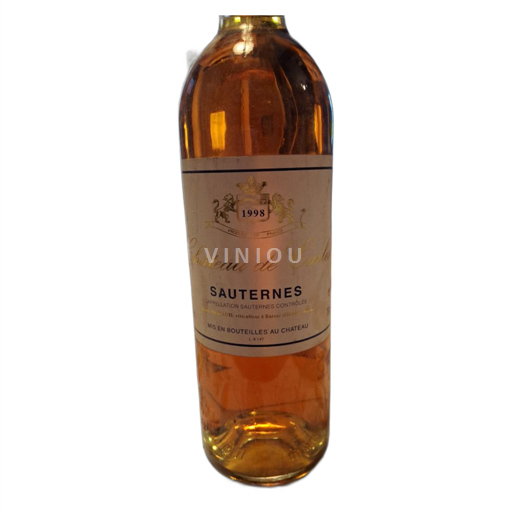 Vin Blanc liquoreux Château Carles Non millésimé France Bordeaux Sauternes AOC