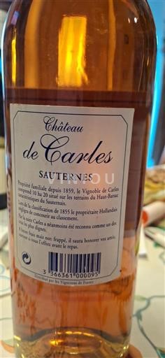 Bordeaux Sauternes Château Carles Senza annata