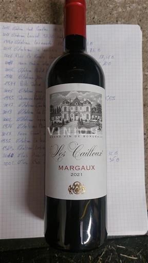 Vin Rouge sec Les Cailloux 2021 France Bordeaux Margaux AOC